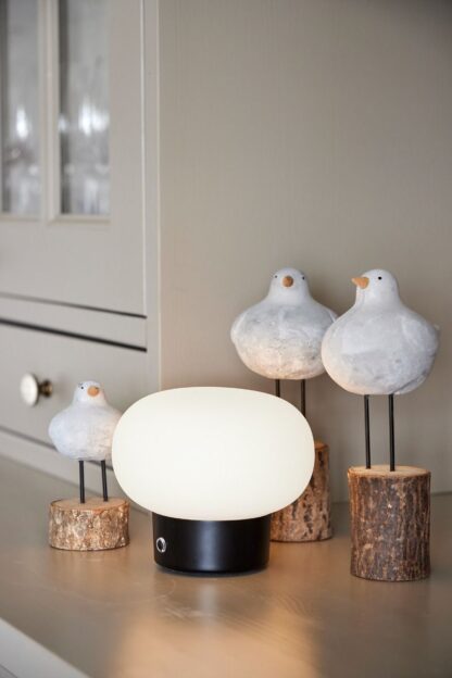 Amy bordlampe oppladbar opal/svart - Bilde 2