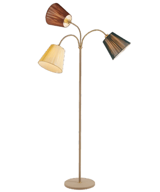 Connie-3 gulvlampe sand u/skjerm