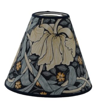 Pimpernel lampeskjerm m/kipp indigo William Morris