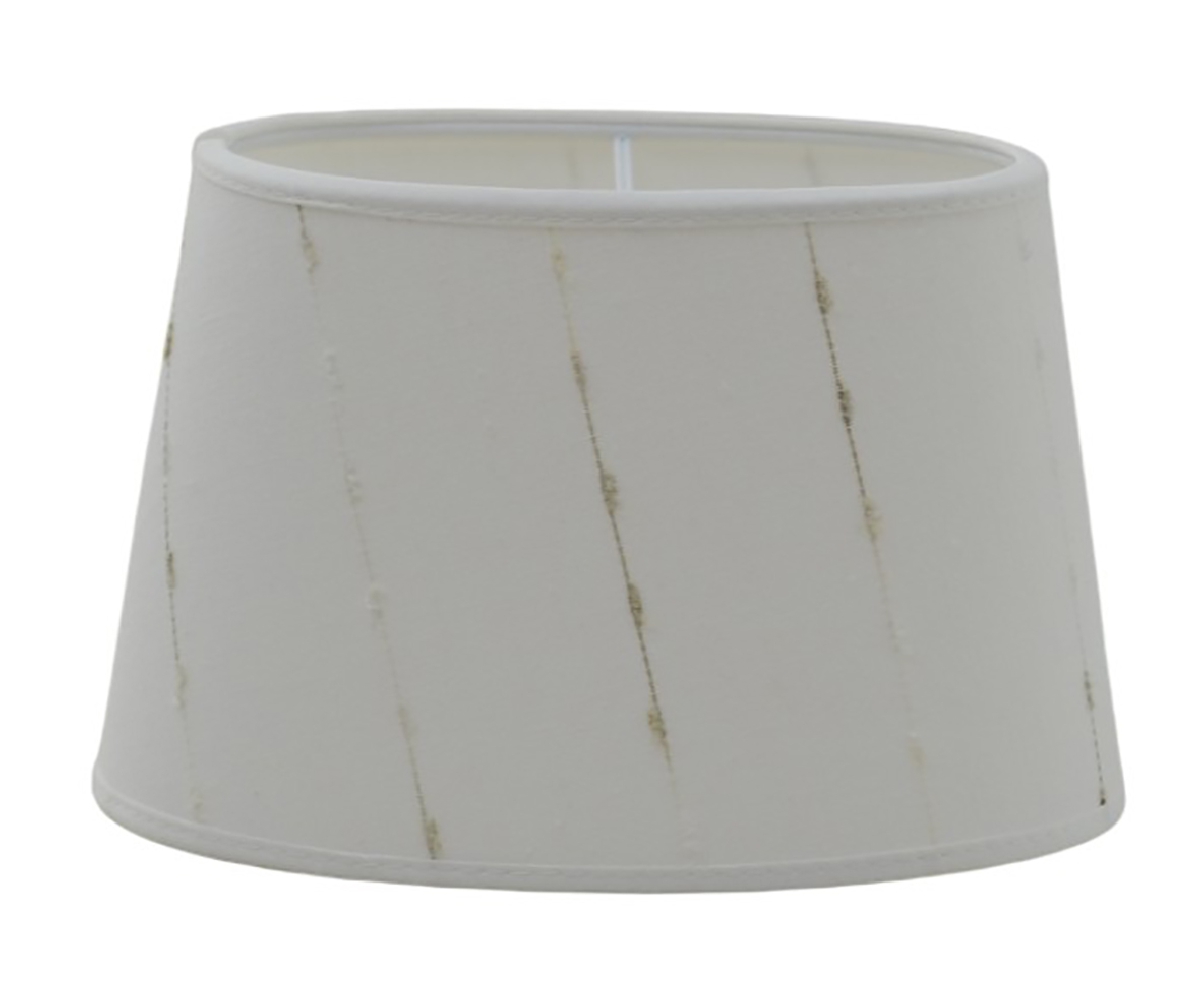 Barra lampeskjerm oval 25cm offwhite