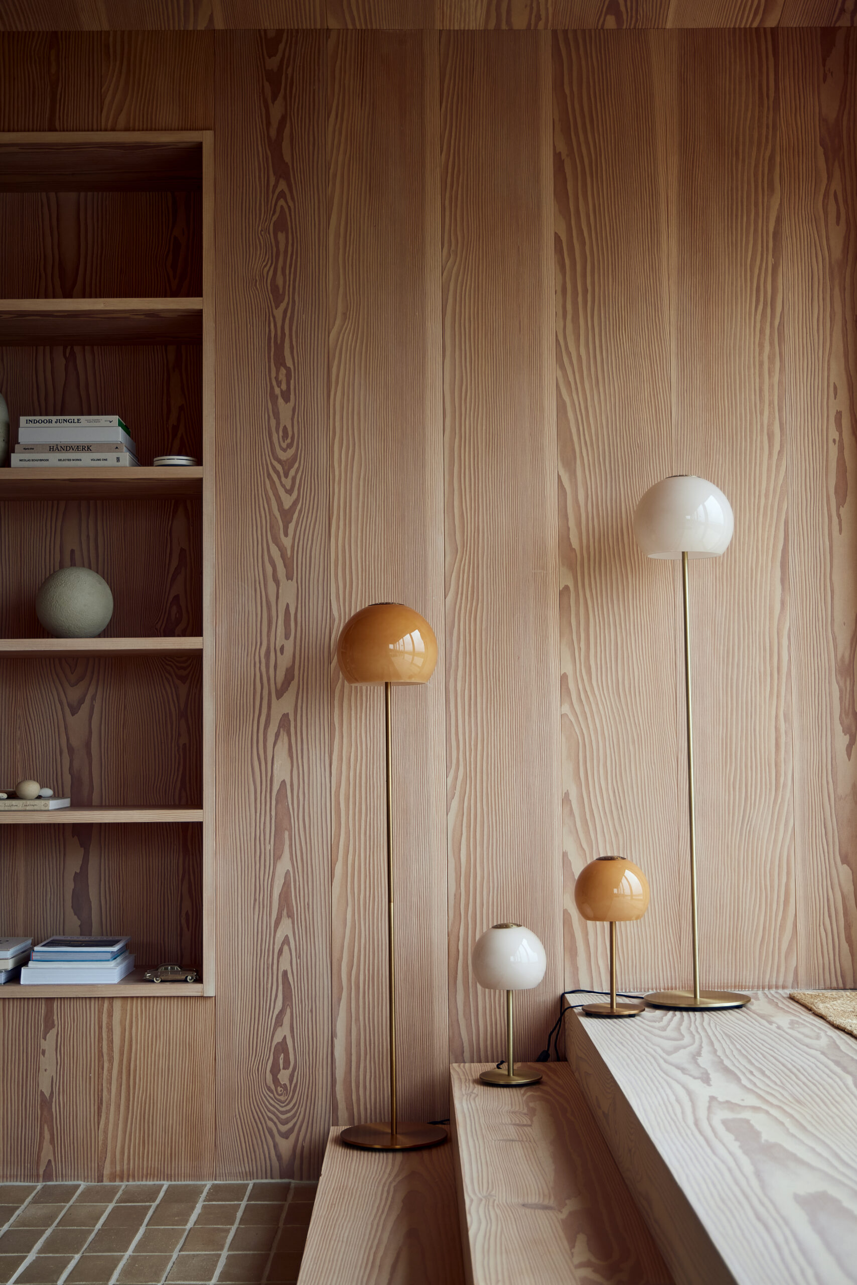 Ball glass table Ø18cm amber - Bilde 6