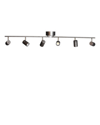 Correct takskinne 6-lys stålgrå