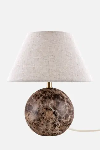 Castello 35 bordlampe brun m/skjerm