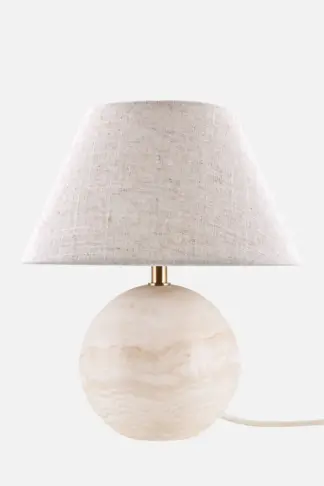 Castello 35 bordlampe travertin m/skjerm