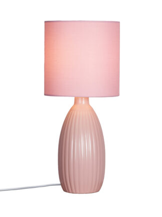 Uno bordlampe rosa m/skjerm