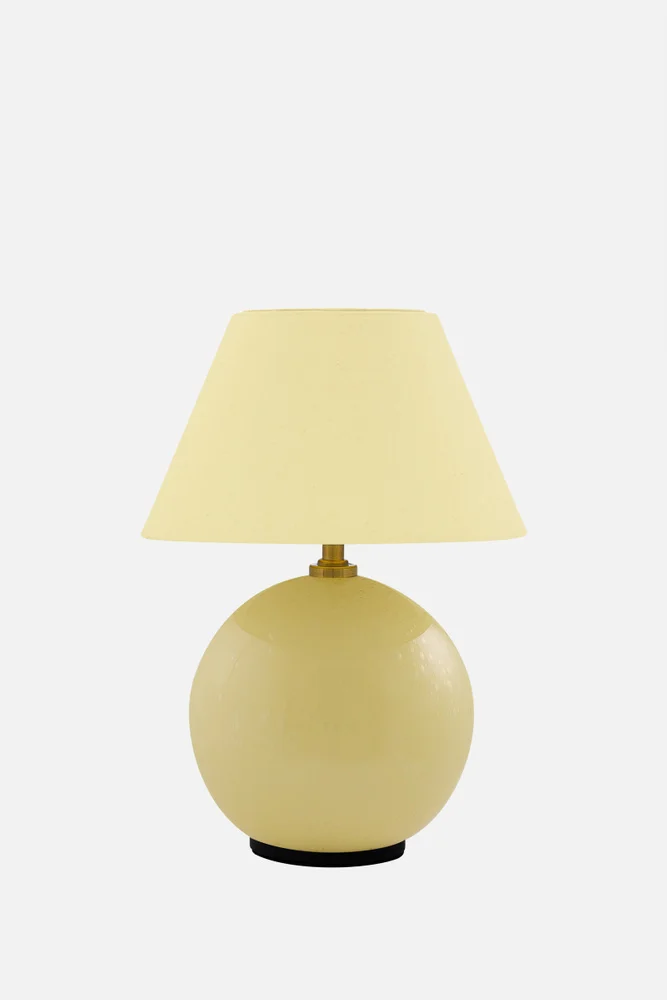 Iris portable bordlampe butter yellow