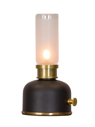 Frida oppladbar bordlampe svart/messing