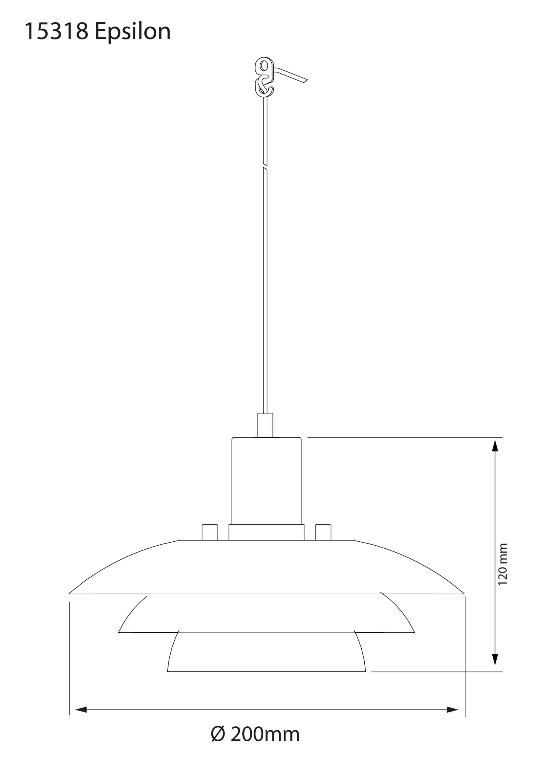 Epsilon vinduspendel Ø20 svart - Bilde 7