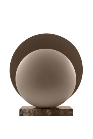 Orbit bordlampe mokka/brun marmor