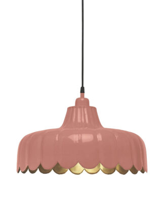 Wells pendel 43cm rosa/gull