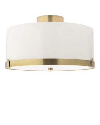 Marcel plafond Ø40 messing/hvit