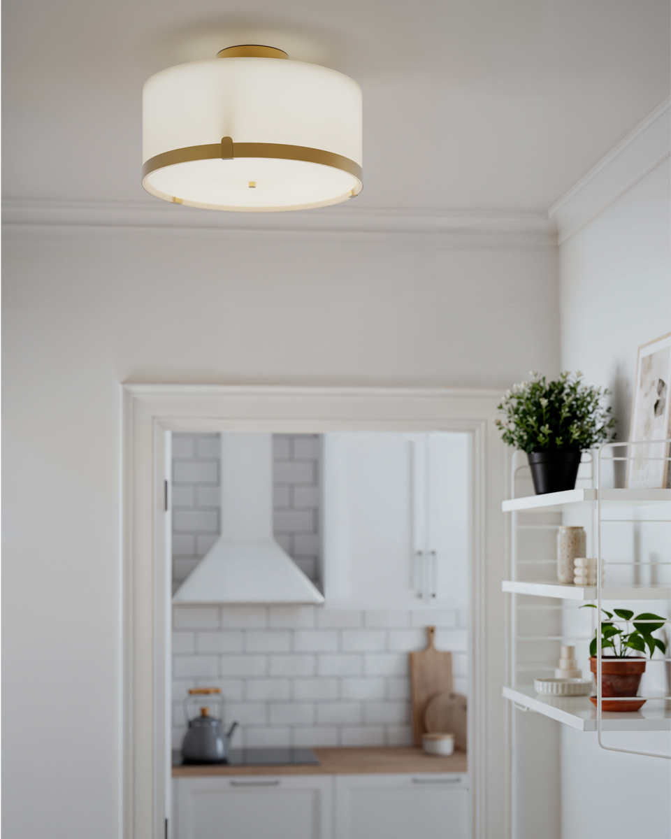 Marcel plafond Ø40 messing/hvit - Bilde 3