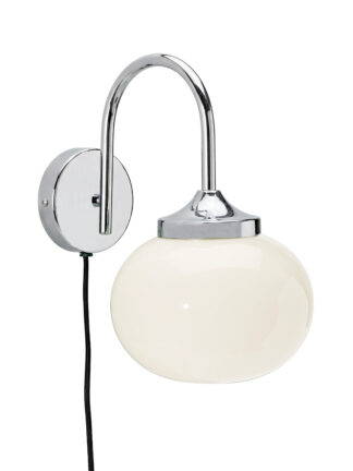 Elsy vegglampe krom/opal