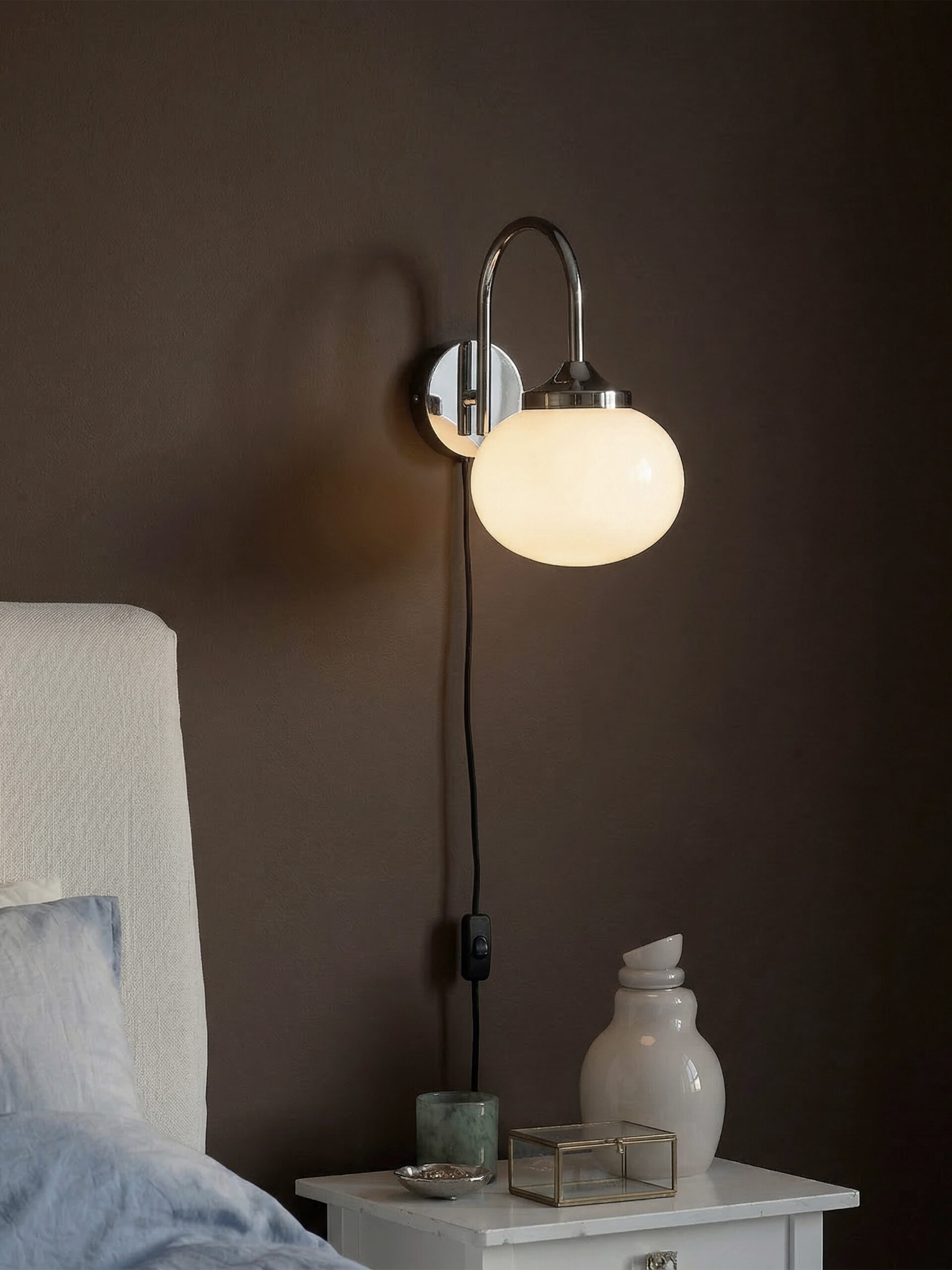 Elsy vegglampe krom/opal - Bilde 2