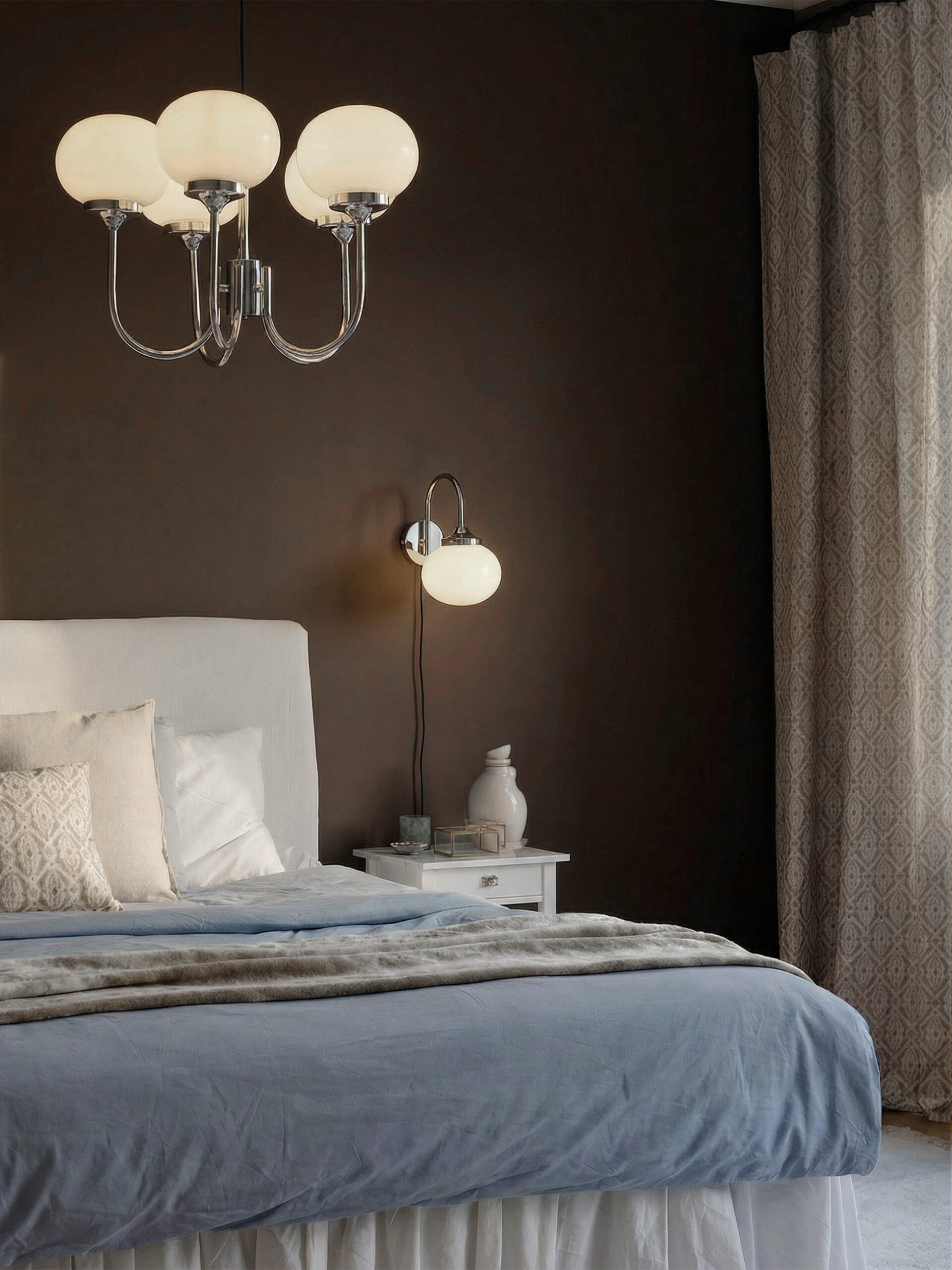 Elsy vegglampe krom/opal - Bilde 3