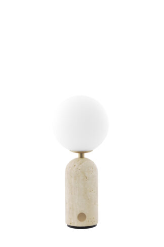 Torrano portable bordlampe travertin