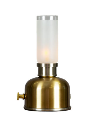 Frida oppladbar bordlampe messing
