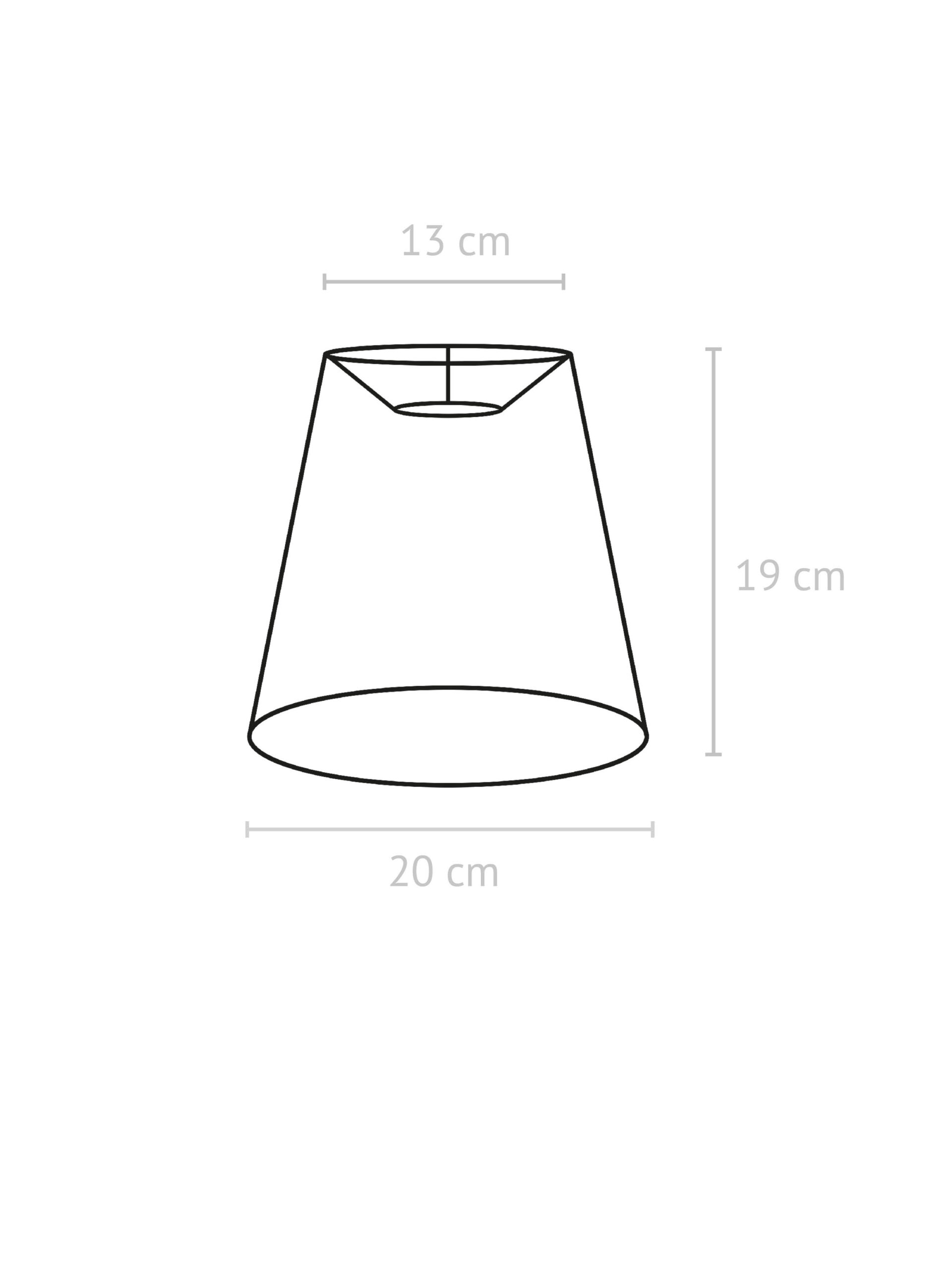 Vilja lampeskjerm m/kipp blå 20cm - Bilde 2