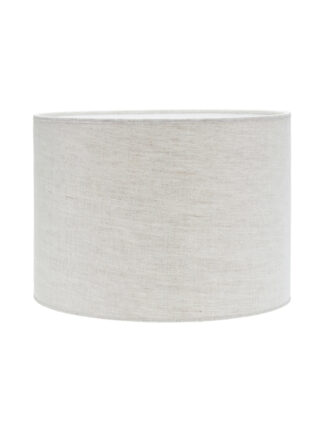 Sara lampeskjerm lin natur/hvit 25cm