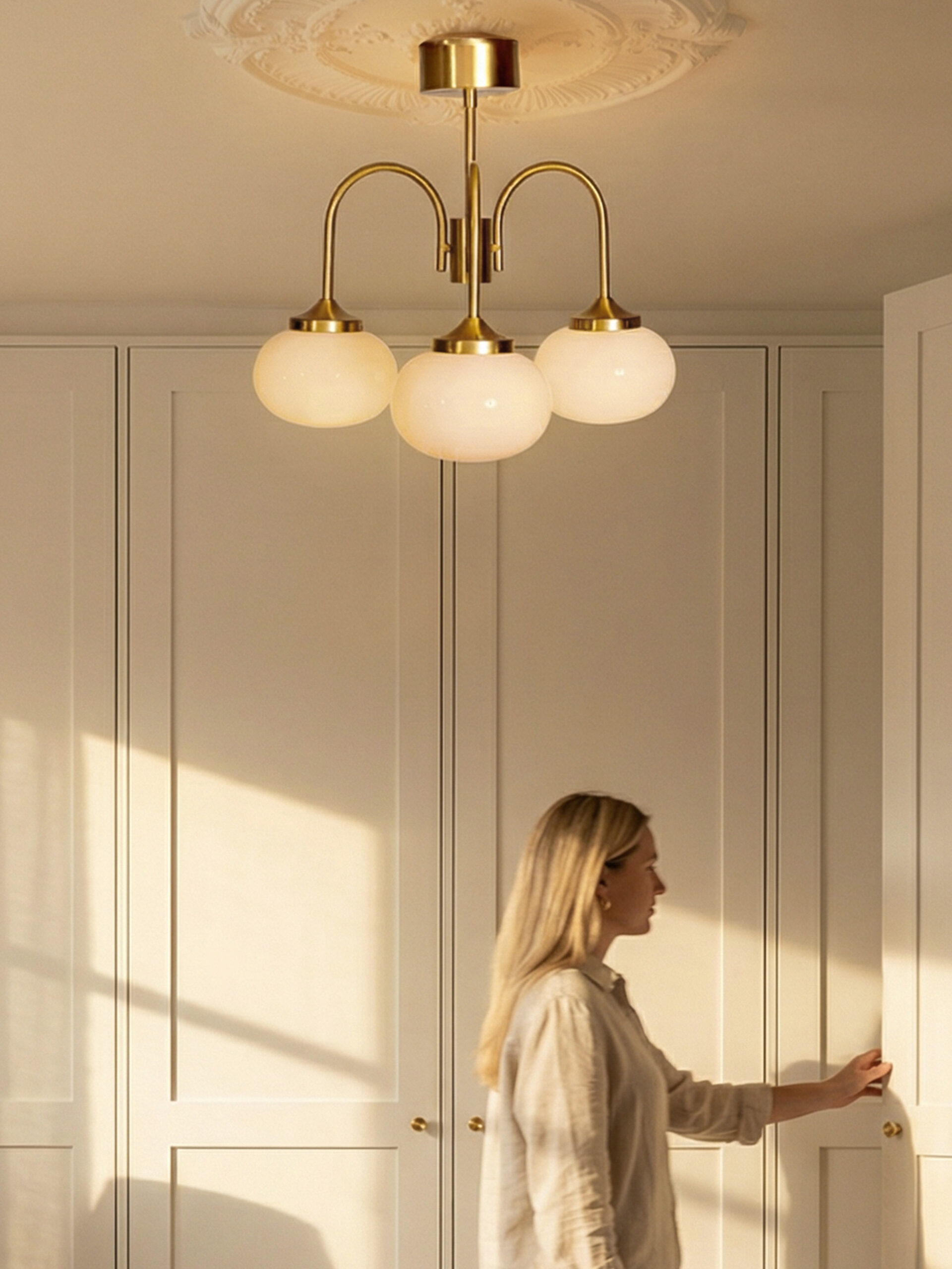 Elsy plafond antikk messing/amber - Bilde 2