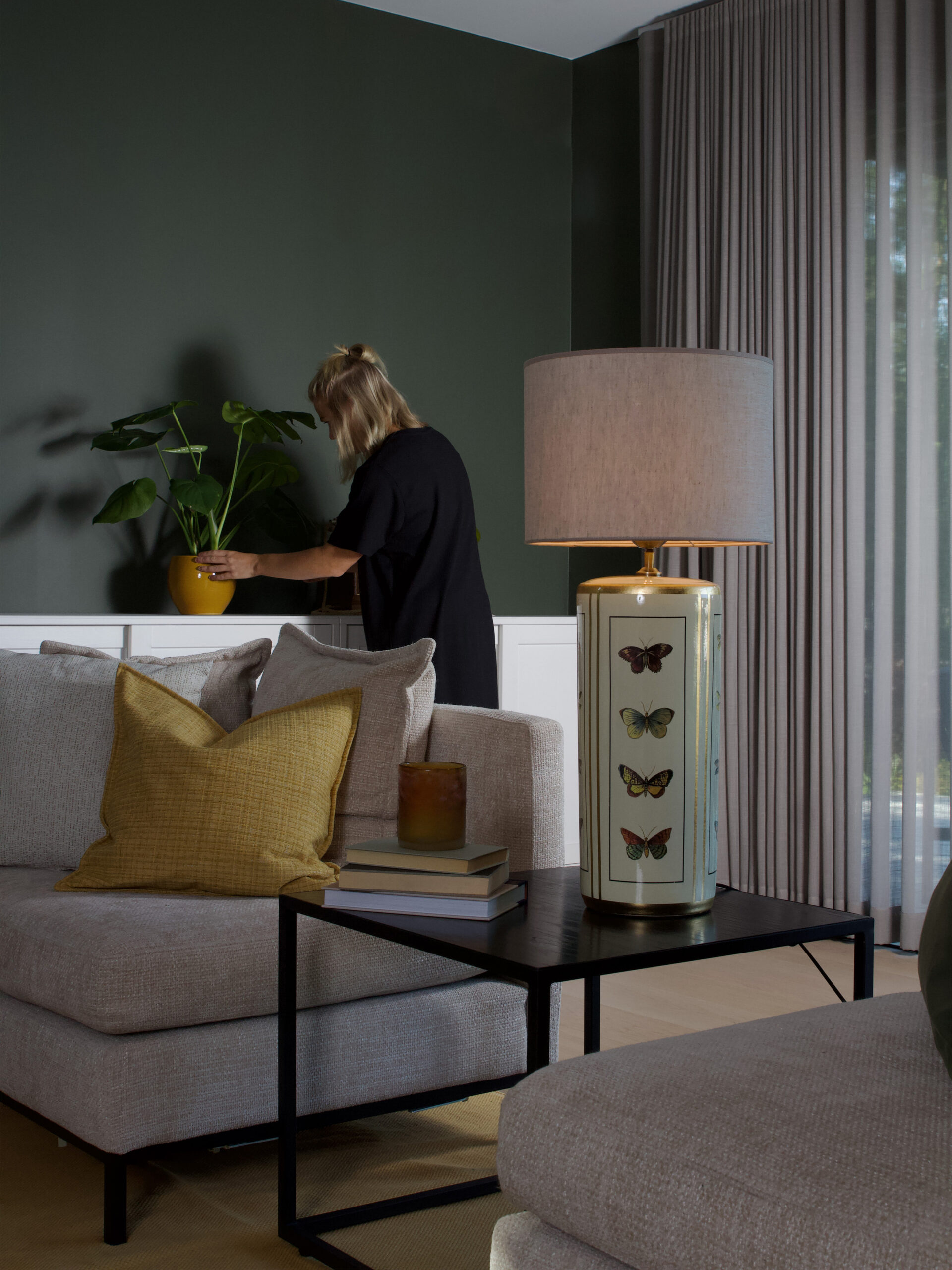 Lucca bordlampe sand u/skjerm - Bilde 2