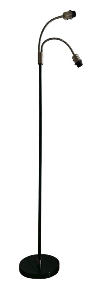Ture 2 gulvlampe svart/oxid u/skjerm