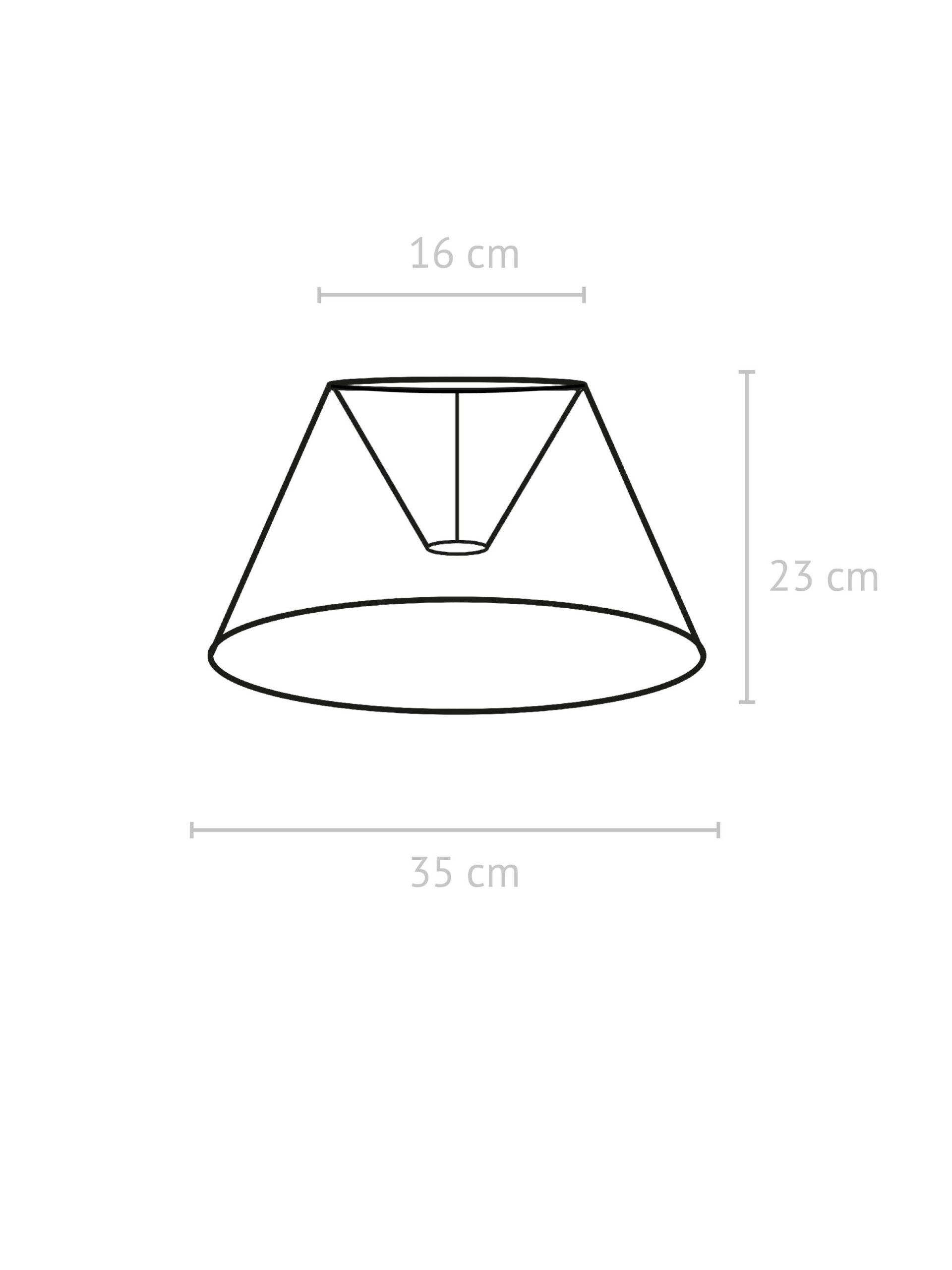 Empire lampeskjerm lin offwhite 35cm - Bilde 2