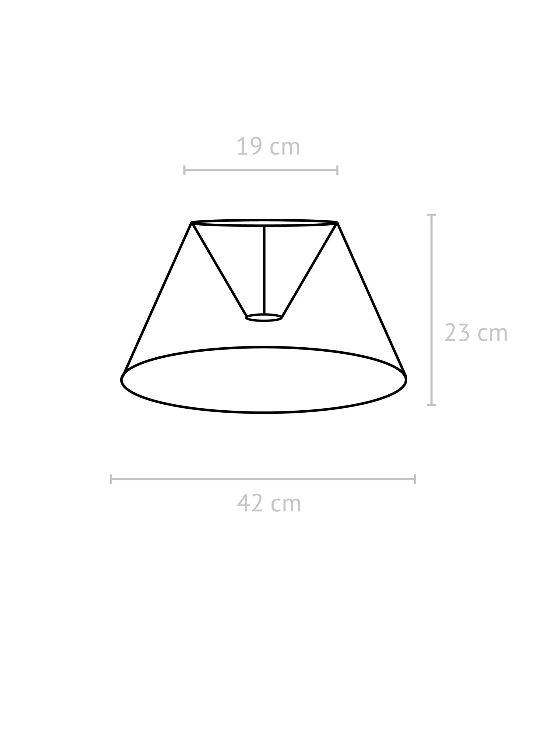 Empire lampeskjerm lin natur 42cm - Bilde 2