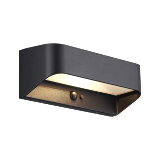 Marcellio solcelle vegglampe svart IP54